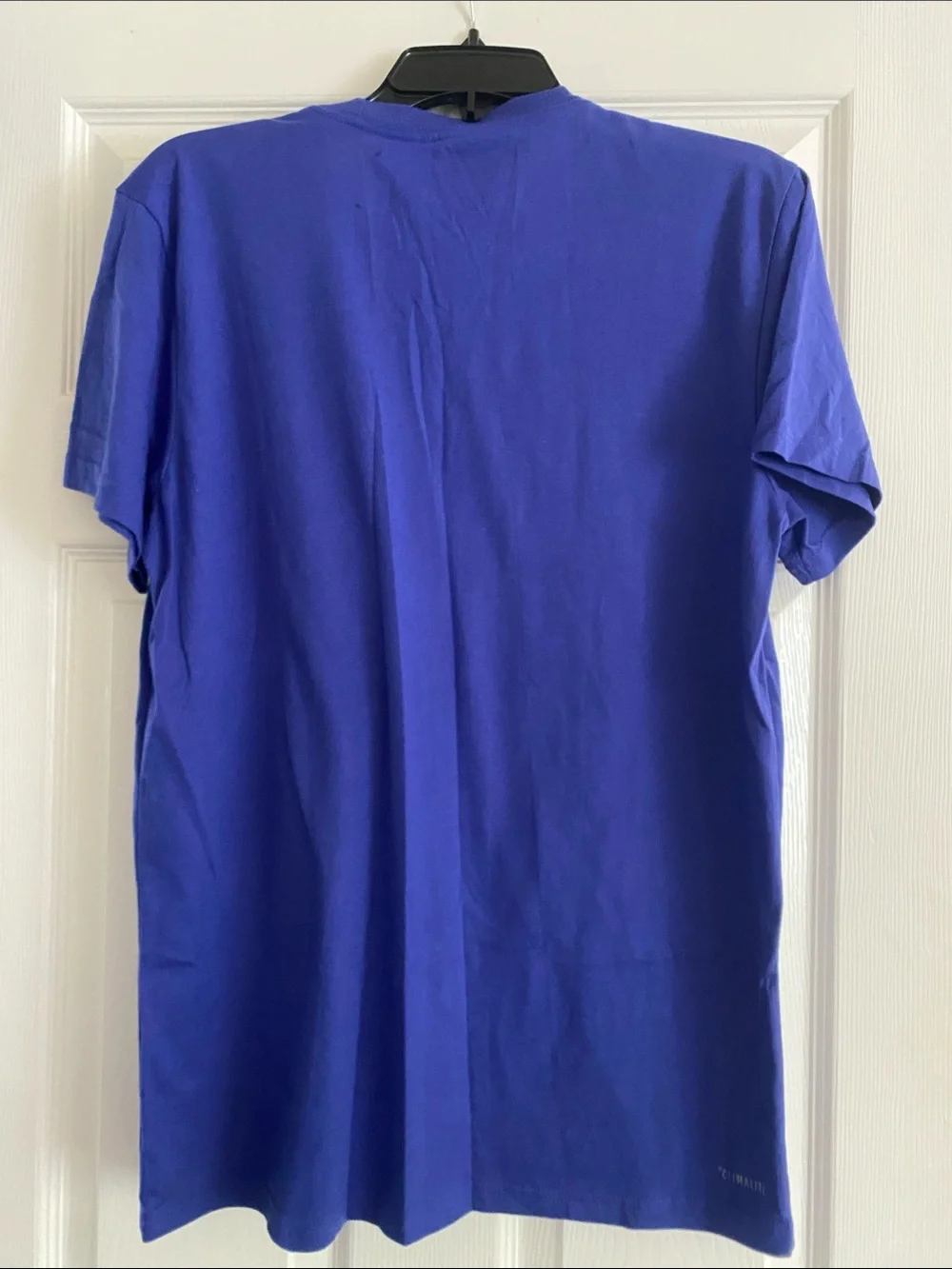 adidas Men’s Blue Tee with White Trefoil Logo
